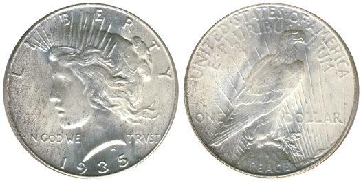 1935 Peace Dollar 1935 Peace Dollar