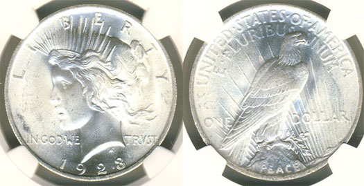 1923 Peace Dollar