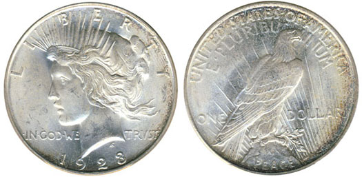 1923-D Peace Dollar