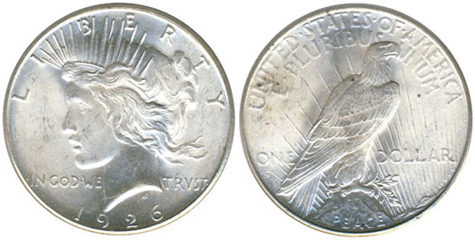 1926-S Peace Dollar