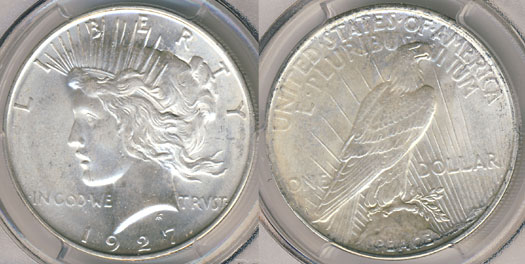 1927-D Peace Dollar