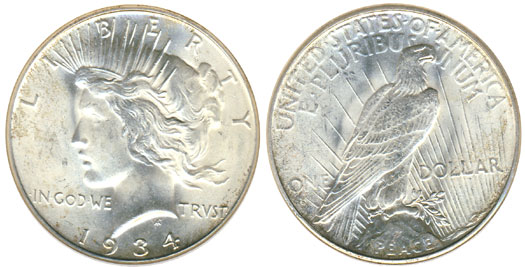 1934-D Peace Dollar